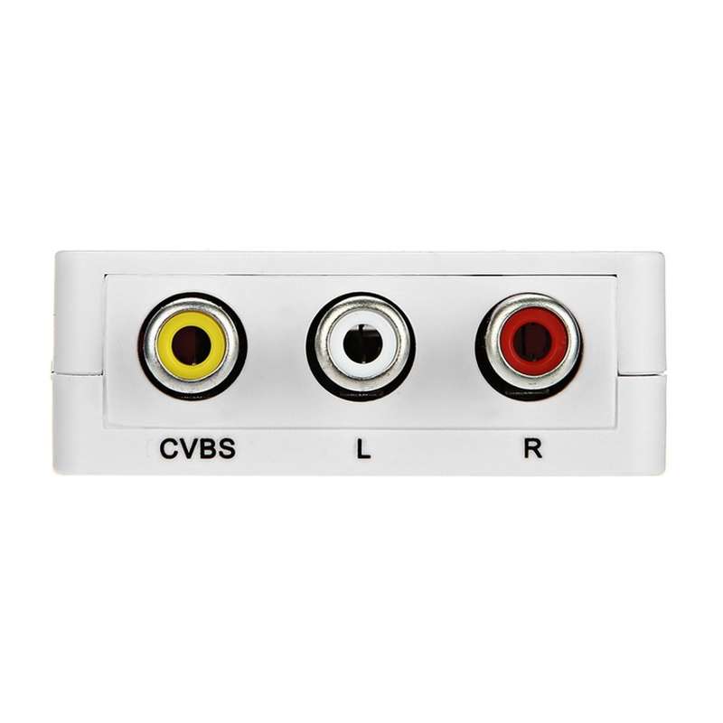 HD 1080P HDMI to AV Composite Video Converter with 3 RCA Connectors for TV PS3 VHS VCR DVD