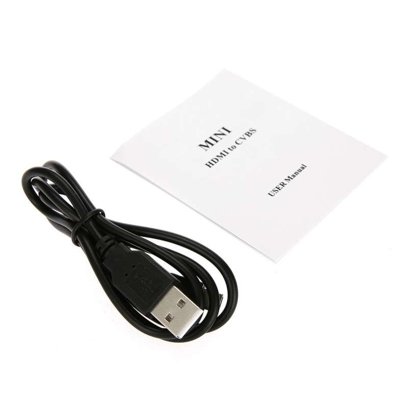 HD 1080P HDMI to AV Composite Video Converter with 3 RCA Connectors for TV PS3 VHS VCR DVD