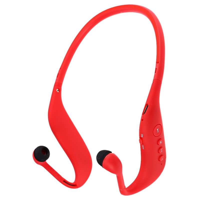 RED Sport Bluetooth 4.0 Stereo Headset Earphone Support FM Radio TF Card Playing