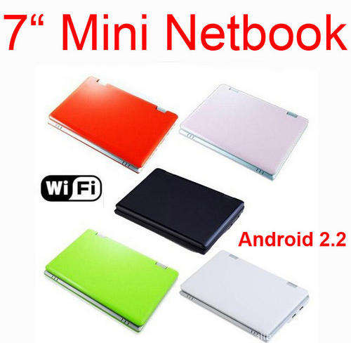 7" Mini Netbook WIFI Android 2.2 Laptop 4GB HD