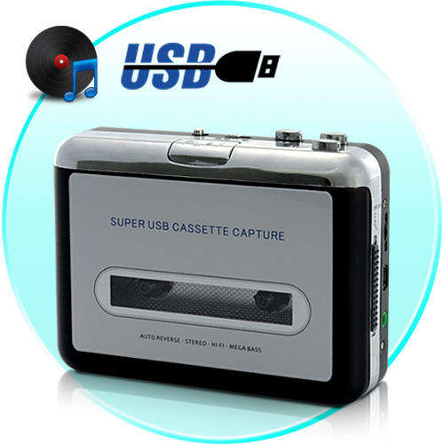 USB Cassette Player and Tape to MP3 Converter