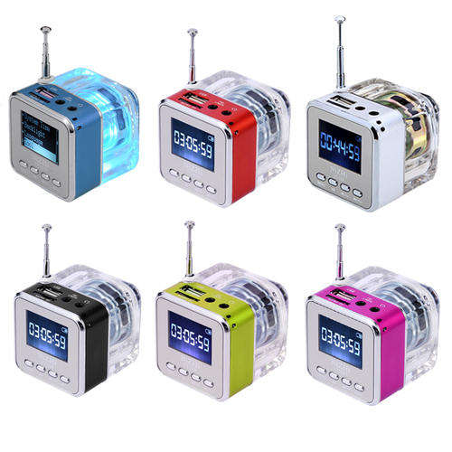 USB Mini Portable Speaker HiFi Music MP3/4 Player Micro SD TF FM Radio