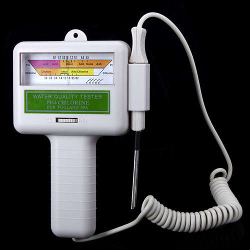 pH CL2 Chlorine Level Meter Water Quality Tester Test Monitor Swimming Pool Spa