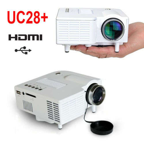 New UC28 PRO HDMI Portable Mini LED Projector Home Cinema Theater AV VGA USB SD