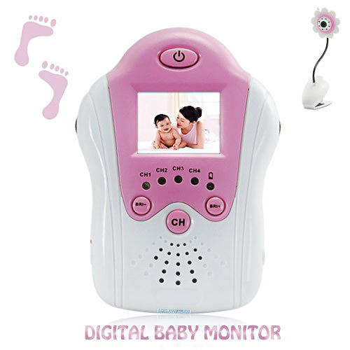 2.4G Wireless Digital Baby Monitor Video & Audio with Night Vision and AV OUT