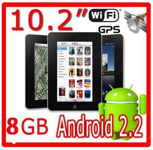 Lastest 10.2" Superpad 8GB Tablet PC MID Netbook WiFi Android 2.3 - GPS 1GHZ CPU 512MB RAM