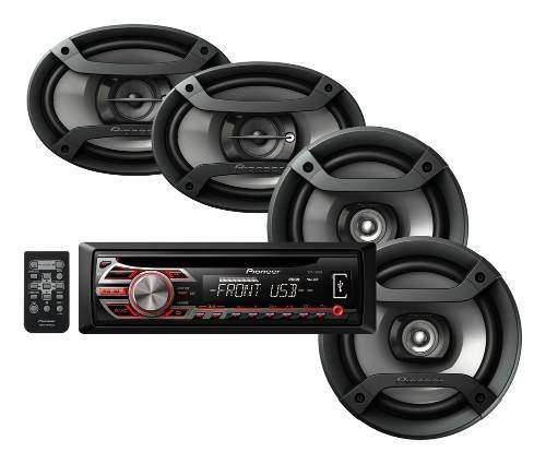 PIONEER MP3, CD, USB  HEAD UNIT + 1 SET OF 6 X 9s + 1 SET OF 6'' MID RANGE SPEAKERS