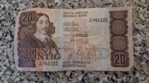 OLD SOUTH AFRICAN R20 NOTE - GERHARD DE KOCK
