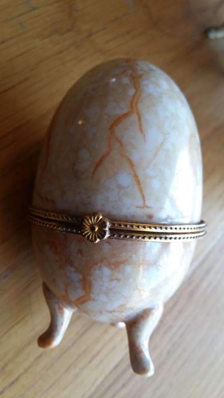 Beautifull Faberge style Egg Trinket box