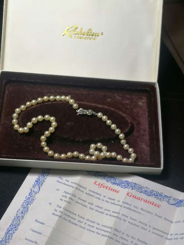 Vintage Richelieu Faux Pearls