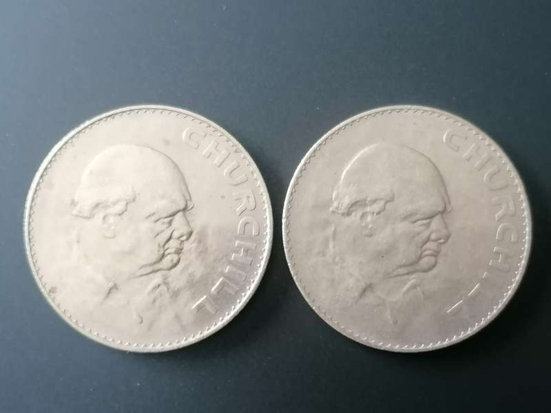2 x 1965 Silver Churchill /Elizabeth 11 Crown (One bid for both)