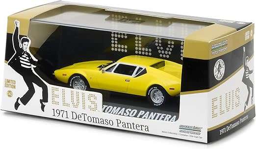RARE!!! ELVIS!!! GREENLIGHT 1:43 SCALE 1971 DE TOMASO PANTERA ELVIS CHASE VERSION