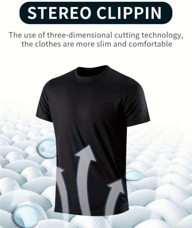 2pcs Quick-drying Compression T-shirt for Men - M (38)