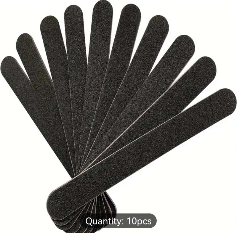 10 Pcs Professional Double Sided 100/180 Grit Nail Files
