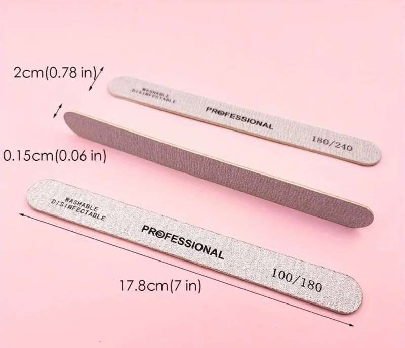 10Pcs Nail Polishing Files, Sanding Nail Files