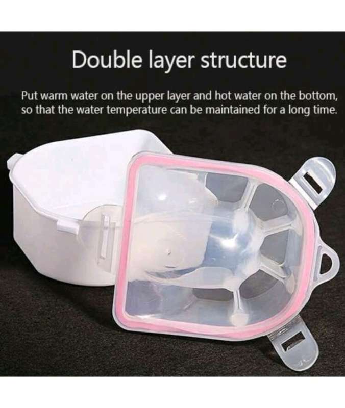 Nail Gel Soak bowl with 150 ml Push Down Pump Dispenser Bottle