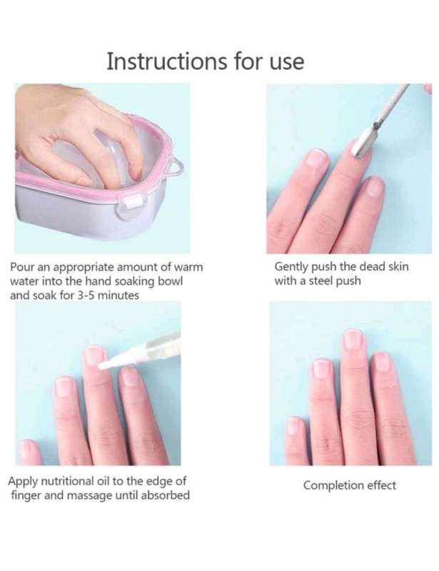 Nail Gel Soak bowl with 150 ml Push Down Pump Dispenser Bottle