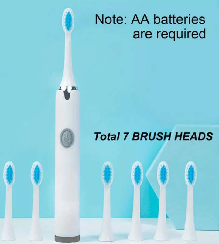 Toothbrush Soft Bristle With 7 Toothbrush Heads