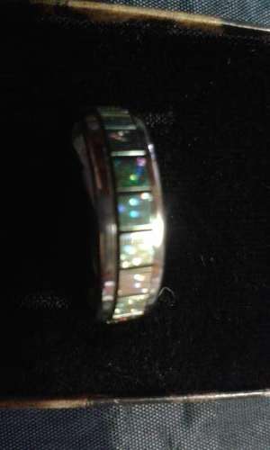 Mother of Pearl Stainless Steel Ring - Size 19