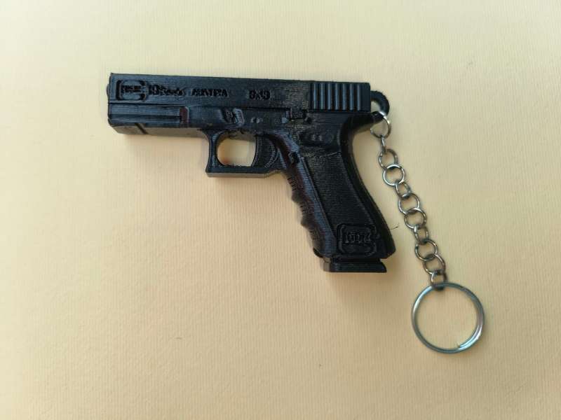 Glock Keyring 3D printed Gun