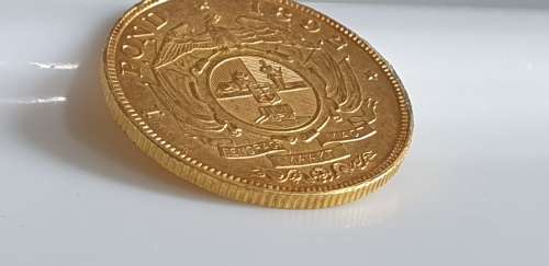 Kruger Pond Rand Gold - RARE Double Shaft - 1892 Gold Coin 1 Pond Kruger Rand Gold Pond