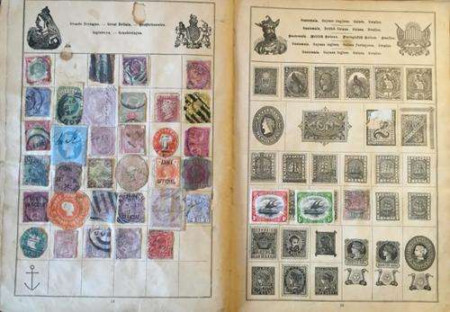 1 Old Album, containing very old stamps ***See description