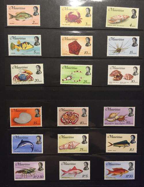 1969 Marine Life - Mauritius Mint - Cat Value> 750***
