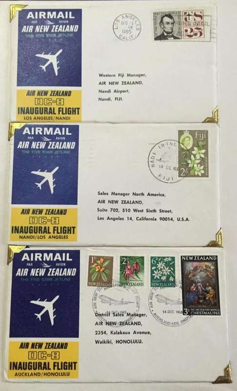 16 x New Zealand 1965 First Flight covers