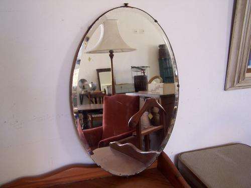 oval mirror...bevelled !!!