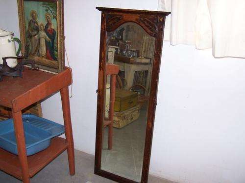 long mirror...carved and bevelled !!!