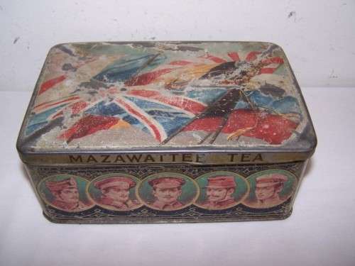 mazawattee ... a war time tea tin !!!