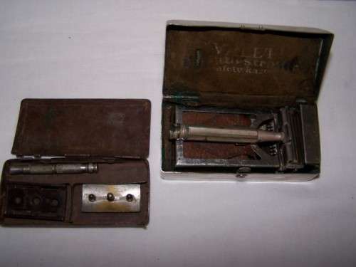 2 razors...in interesting containers !!!