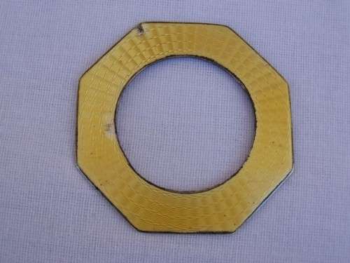 octagonal frame ... enamelled stirling silver!!!