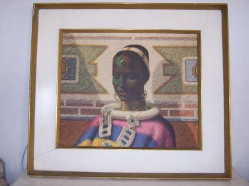 Tretchikoff  ... Lady of Ndebele ... LARGE, stunning & signed by the artist himself !!!