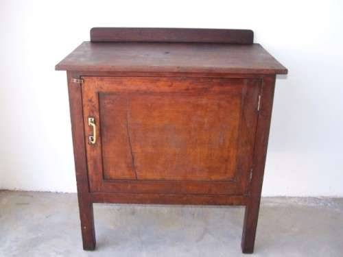 shoe cupboard ... old dark oak (or teak?) !!!