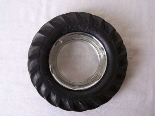 ashtray ... goodyear tractor tyre !!!