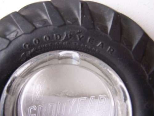 ashtray ... goodyear tractor tyre !!!