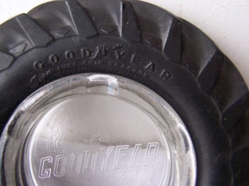 ashtray ... goodyear tractor tyre !!!