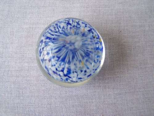 small paper weight ...  blue hues !!!