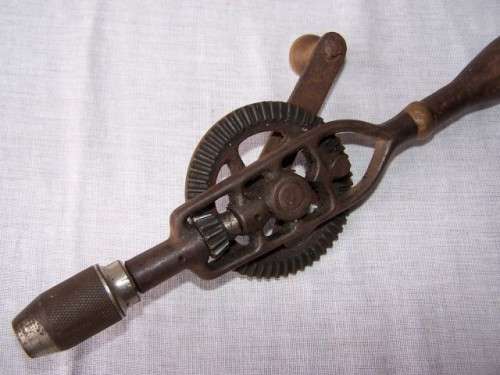 hand drill ... of the egg beater variety !!!