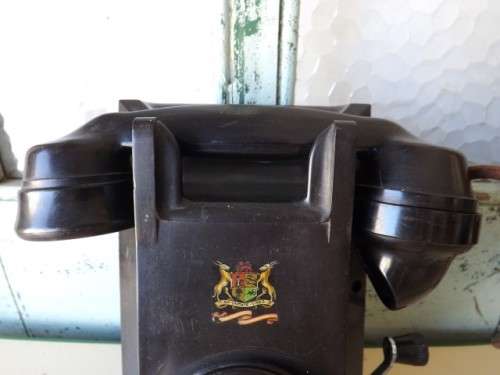 wall telephone ...  with a crank !!!