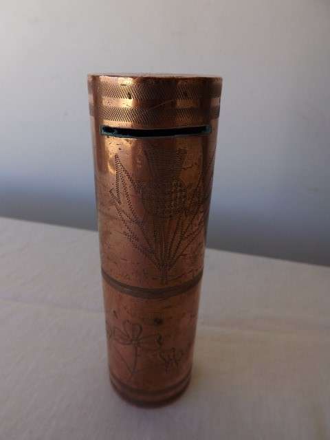 money box ...  rose, thistle and shamrock incision !!!