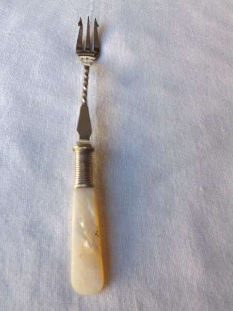 pickle fork ... with a mother of pearl handle !!!