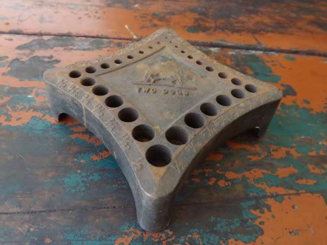 stunning cast iron stand ... for drill bits !!!