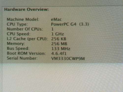 Apple Emac (PowerPC G4 3.3) *For Charity*