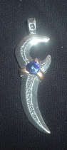 exclusive pewter pendant with Swarofsky crystal