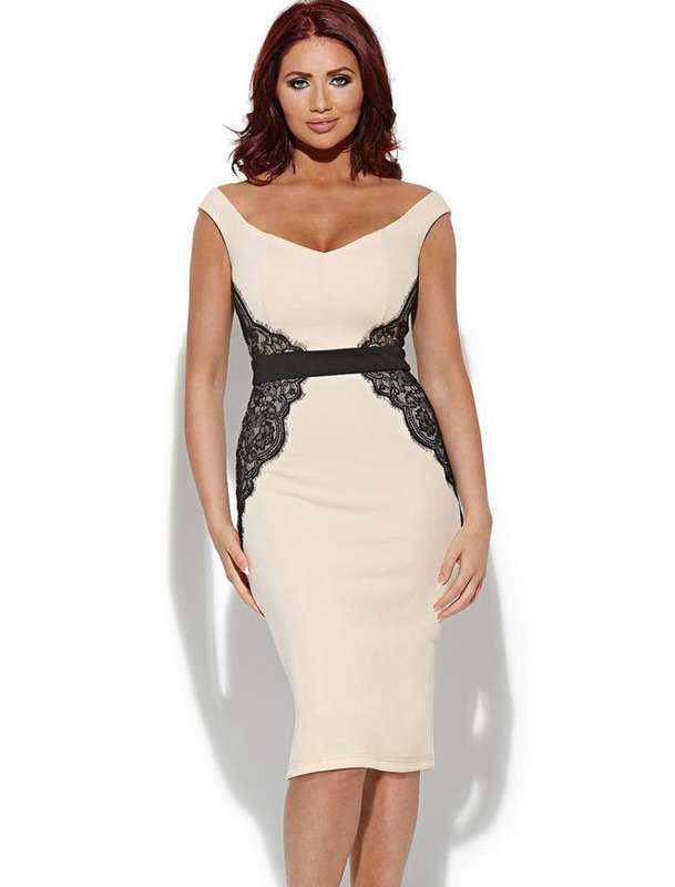 Lace Side Midi Dress  SIZE  XL / 2XL