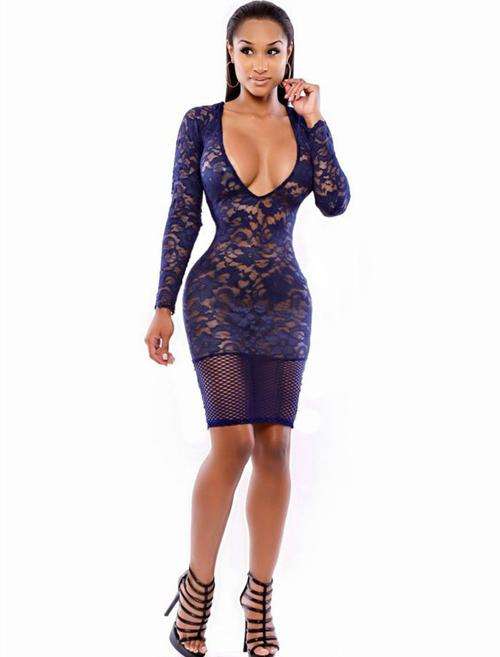 The Lace Fusions Dress Lingerie       M / L