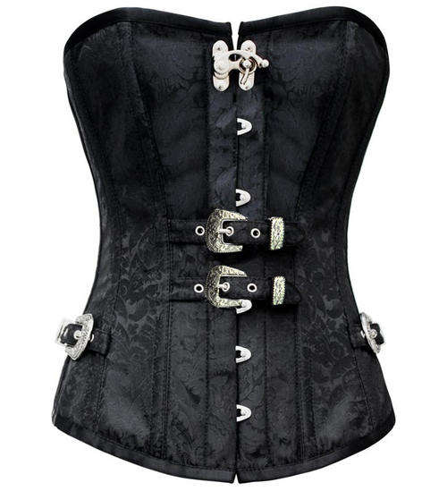 Brocade Steampunk Steel Boned Overbust     S / M/ L/ XL / 2XL