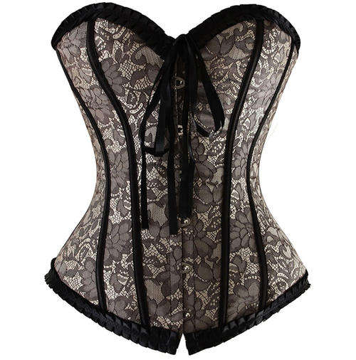 Lace Burlesque Corset    S,M,L,XL,2XL